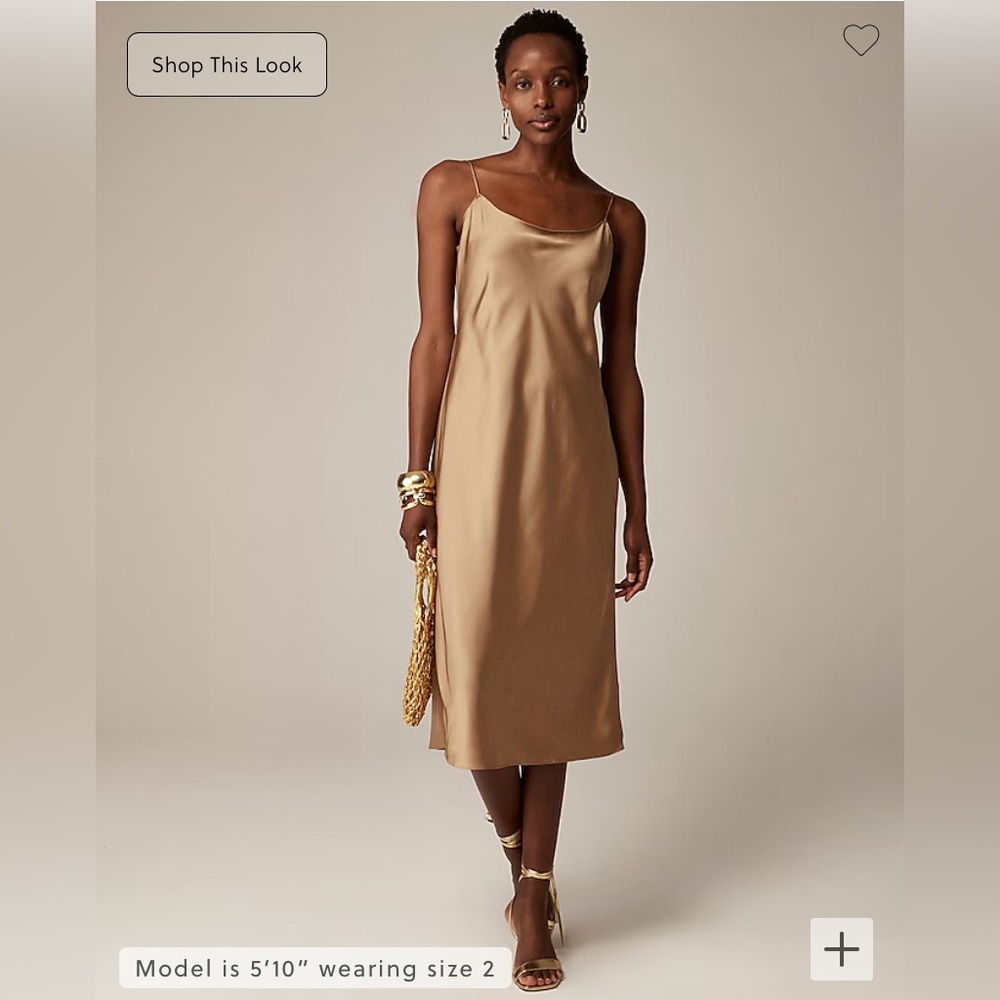 JCrew Slip Dress - Beige - Size 12
